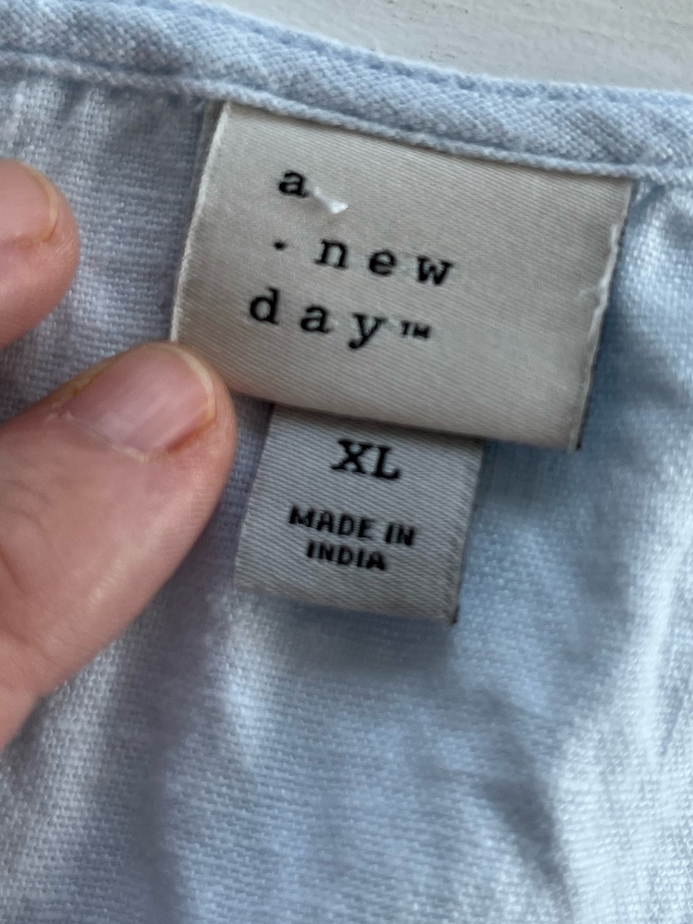 A New Day XL Linen & Cotton Cropped Top - Picture 7 of 8